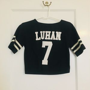 Luhan 7 cropped t shirt
